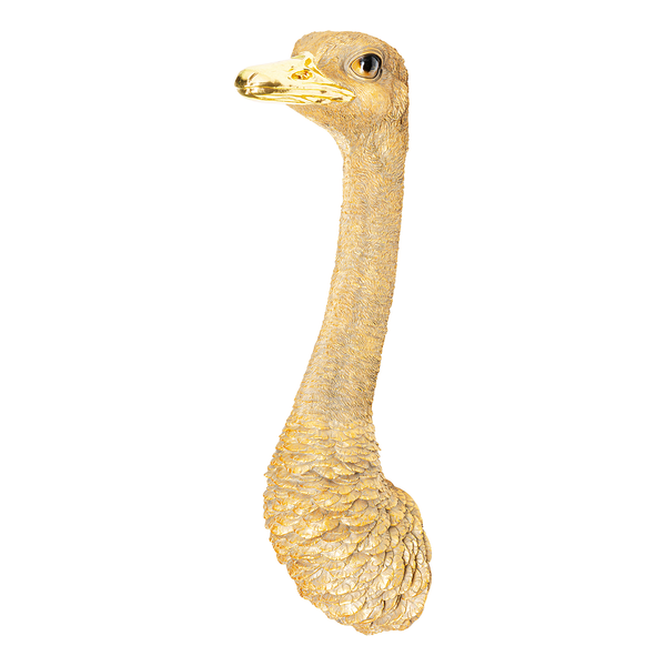 Wandschmuck Ostrich - Gold - Stein