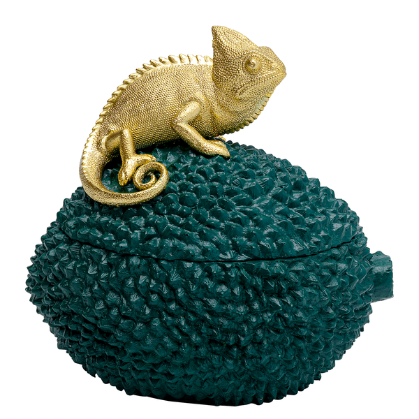 Deko Dose Chameleon I - Gold - Stein