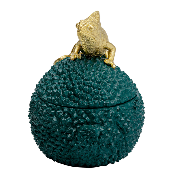 Deko Dose Chameleon I - Gold - Stein