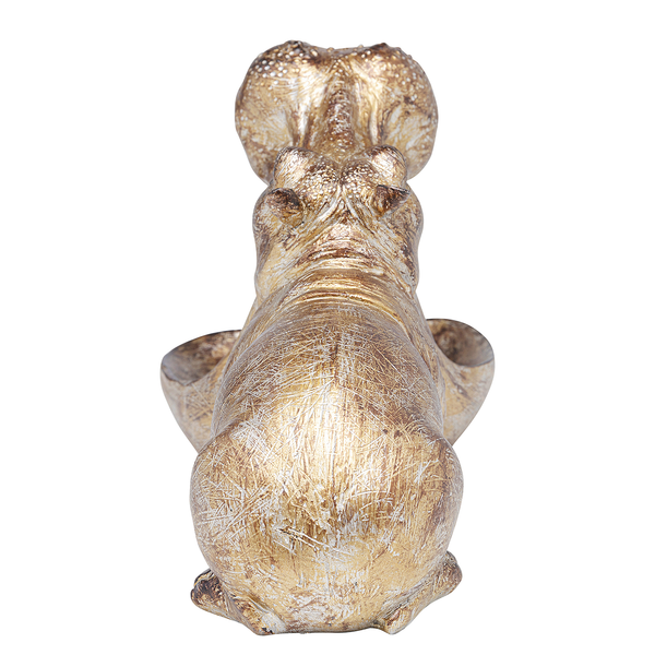 Deko Figur Hungry Hippo - Braun - Stein