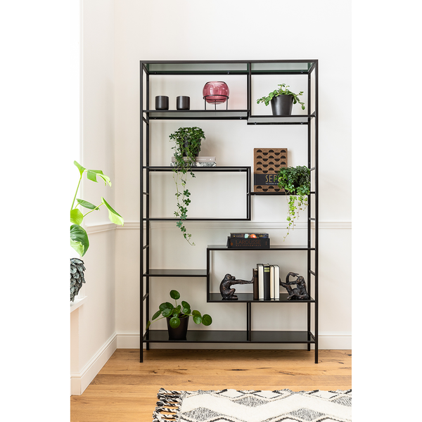 Buchstütze Monkey (2-teilig) - Schwarz - Stein