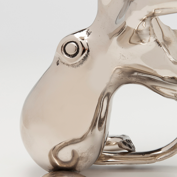 Flaschenhalter Octopus - Silber - Metall