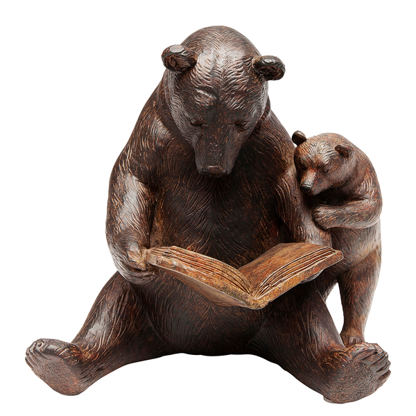 Deko Objekt Reading Bears - Braun - Stein