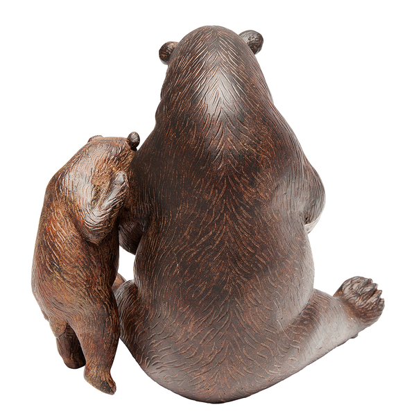 Deko Objekt Reading Bears - Braun - Stein