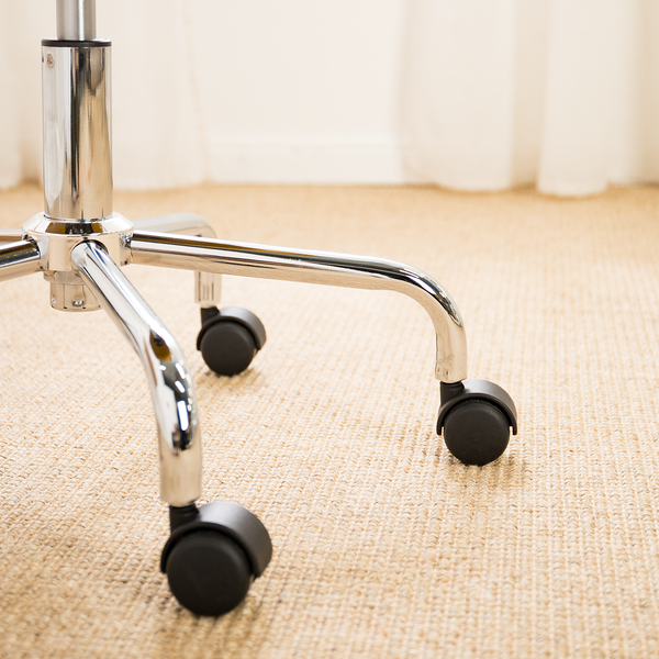 Bürostuhl ALEDAS - Webstoff Cors: Currygelb - Chrom glänzend