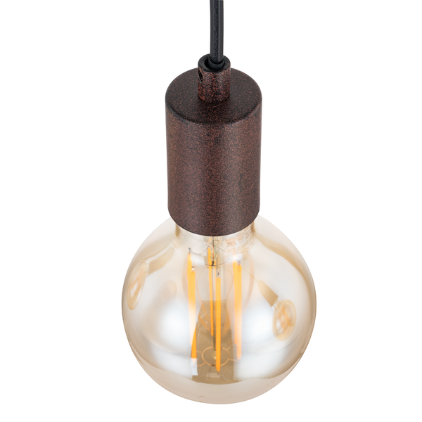 Pendelleuchte Linn II - Teilmassivholz Esche / Eisen - 4-flammig