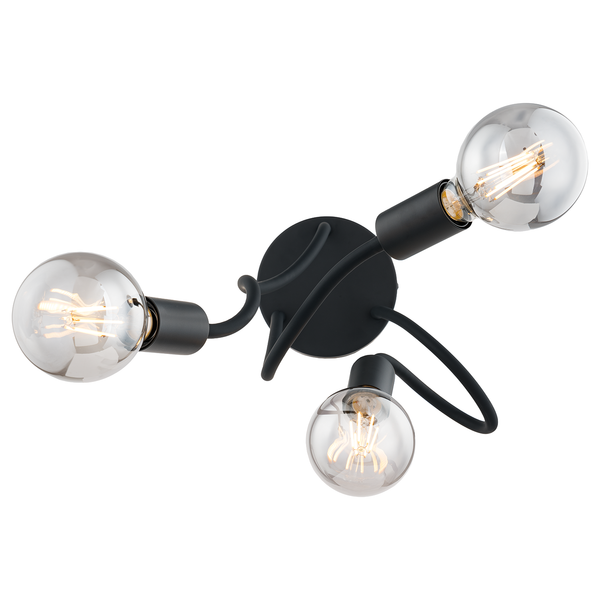 Deckenleuchte Lysaa II - Eisen - 3-flammig