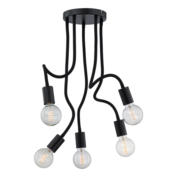 Deckenleuchte Lysaa I - Eisen - 5-flammig