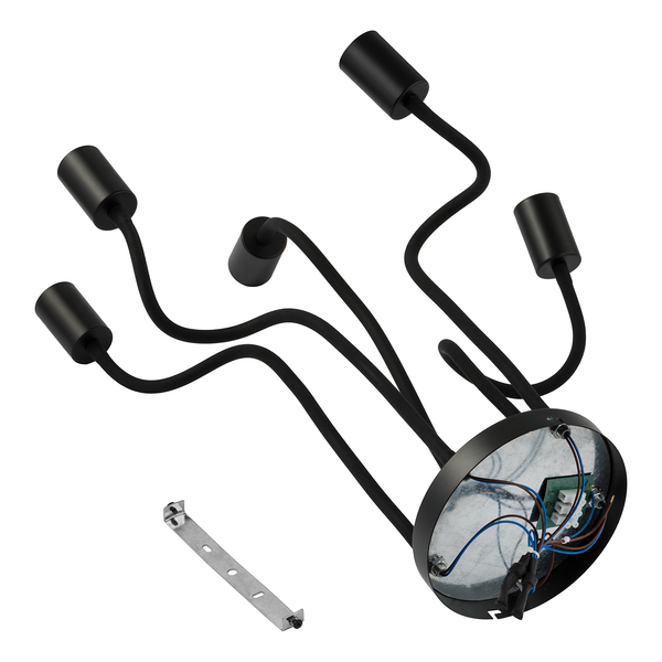 Deckenleuchte Lysaa I - Eisen - 5-flammig