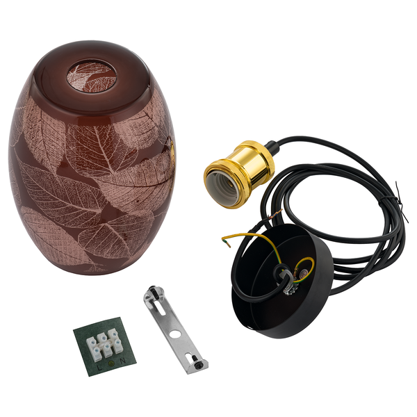 Pendelleuchte Foley II - Eisen / Glas - 1-flammig