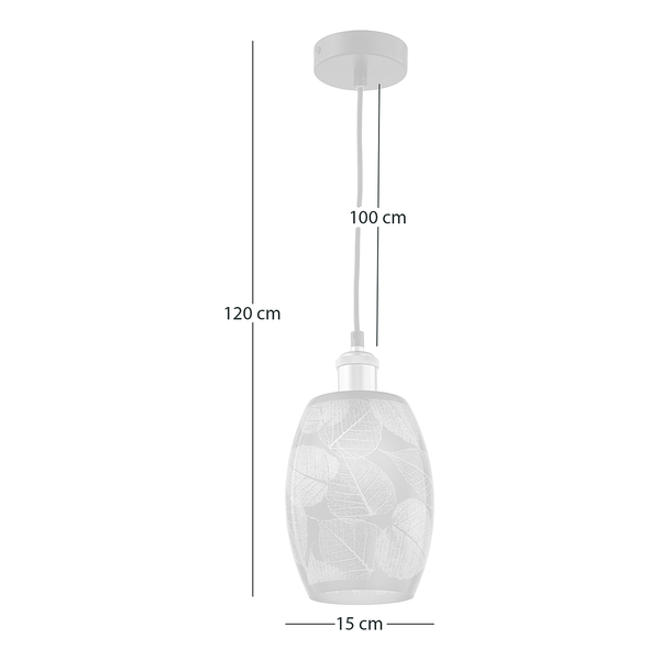 Pendelleuchte Foley II - Eisen / Glas - 1-flammig