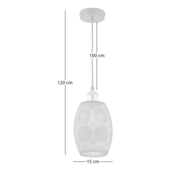 Pendelleuchte Foley III - Eisen / Glas - 1-flammig
