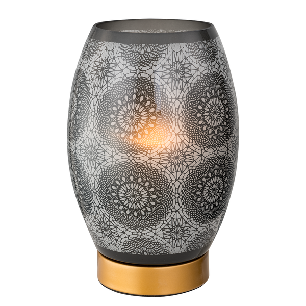 Tischleuchte Floey III - Eisen / Glas - 1-flammig