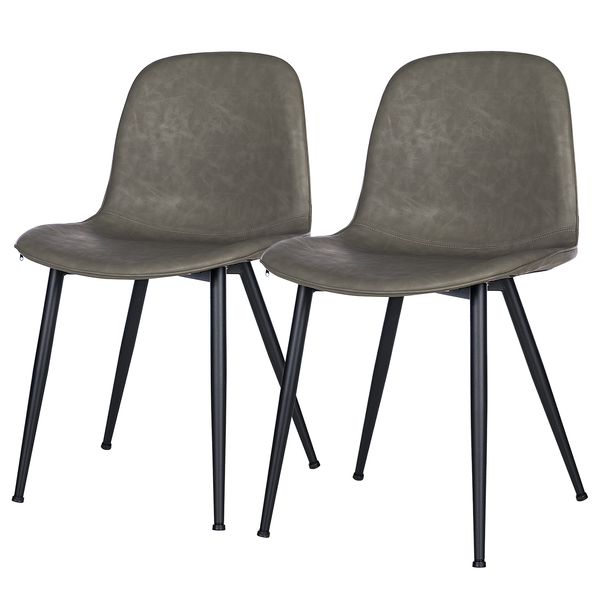 Polsterstuhl Capra 2er-Set - Dunkelolivgrün