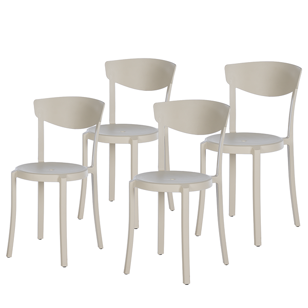 Esszimmerstuhl Claras 4er-Set - Beige