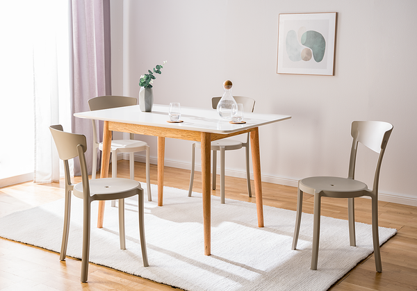 Esszimmerstuhl Claras 4er-Set - Beige