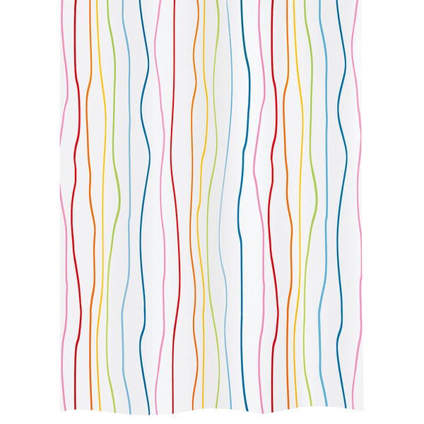 Duschvorhang Jolie - Polyester - Mehrfarbig - 180 x 200 cm