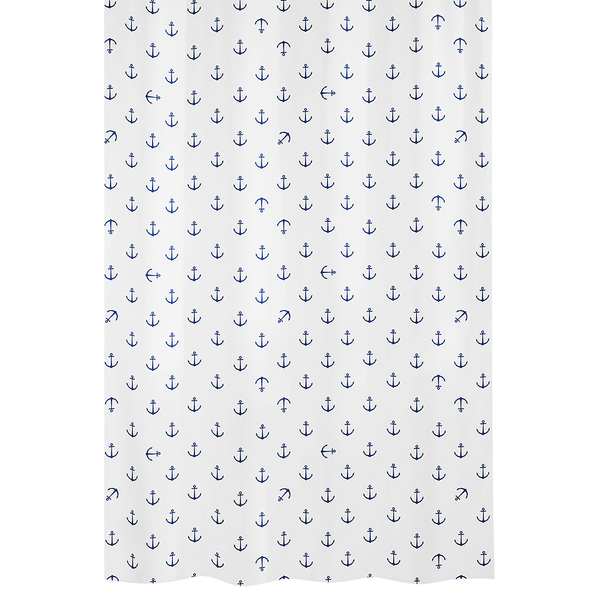 Duschvorhang  Anchor - Polyester - Dunkelblau - 240 x 180 cm