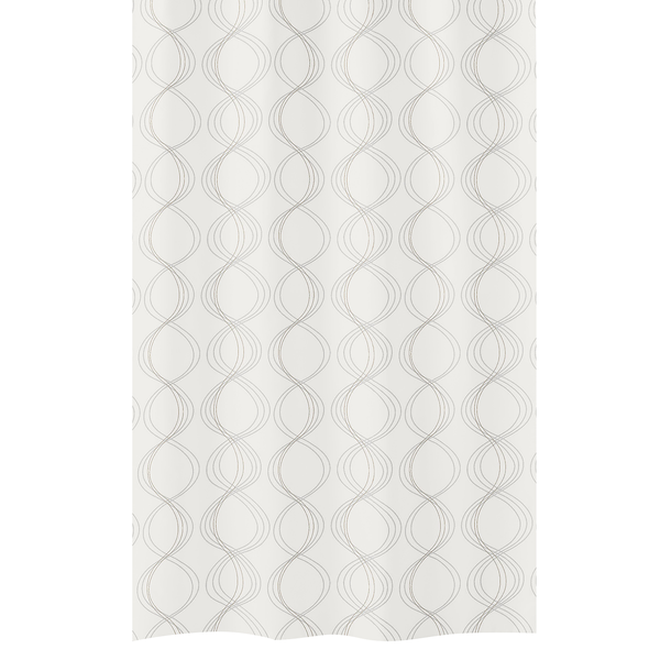Duschvorhang Classy - Polyester - Weiß - 180 x 180 cm