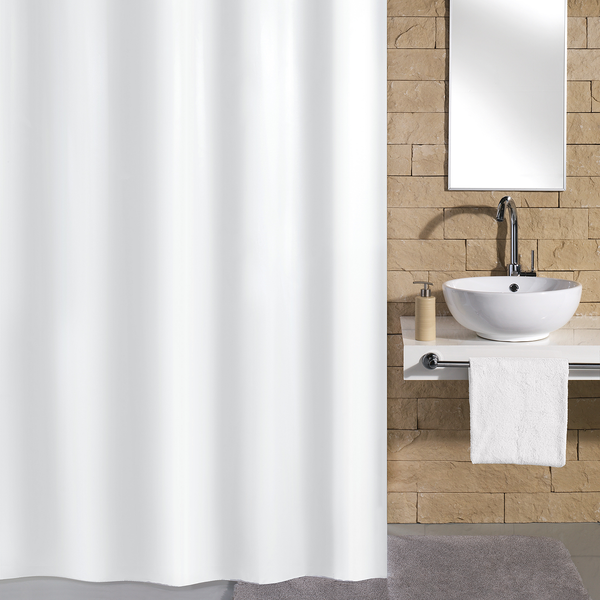 Duschvorhang Rica - Polyester - Weiß