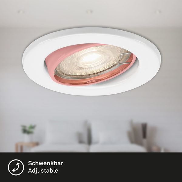 LED-Einbauleuchte Sten II - Eisen - 3-flammig