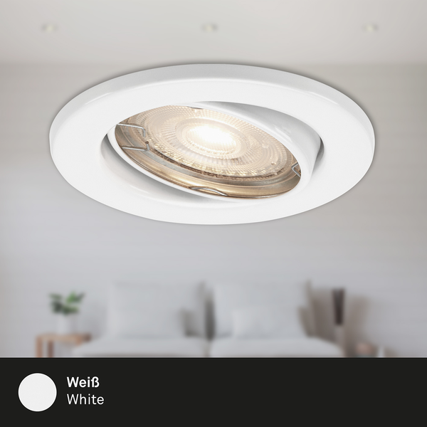 LED-Einbauleuchte Sten II - Eisen - 3-flammig