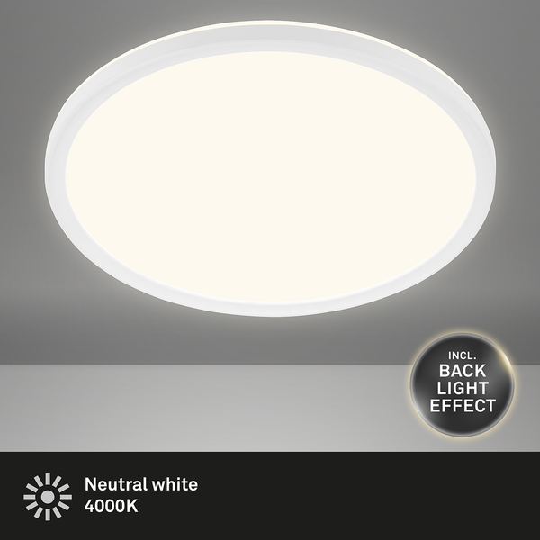 LED-Deckenleuchte Slim XII - Polycarbonat - 1-flammig