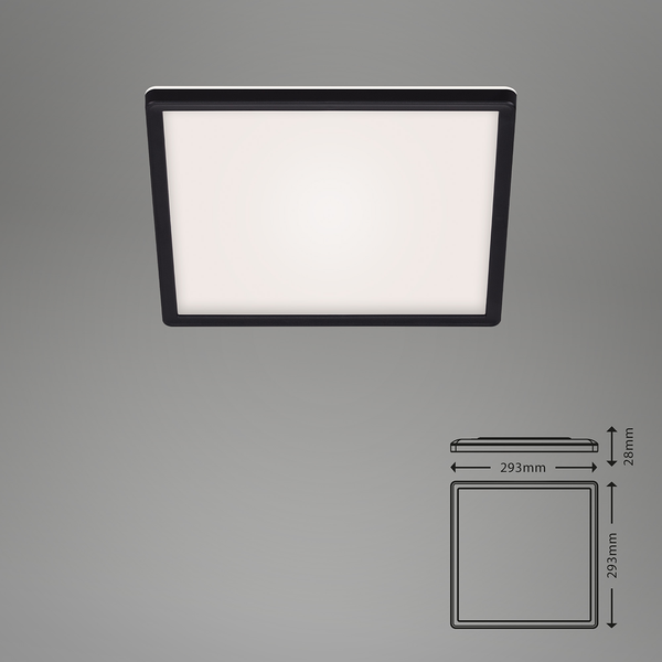 LED-Deckenleuchte Slim XI - Polycarbonat - 1-flammig