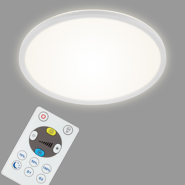 LED-Deckenleuchte Slim IV - Polycarbonat - 1-flammig