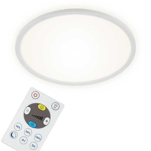 LED-Deckenleuchte Slim IV - Polycarbonat - 1-flammig