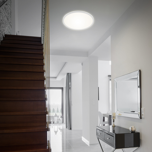 LED-Deckenleuchte Slim IV - Polycarbonat - 1-flammig