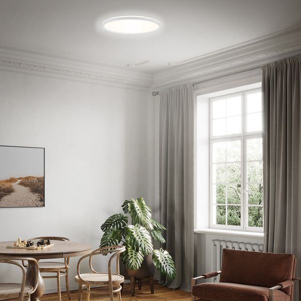 LED-Deckenleuchte Slim II - Polycarbonat - 1-flammig