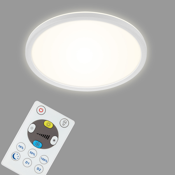 LED-Deckenleuchte Slim II - Polycarbonat - 1-flammig