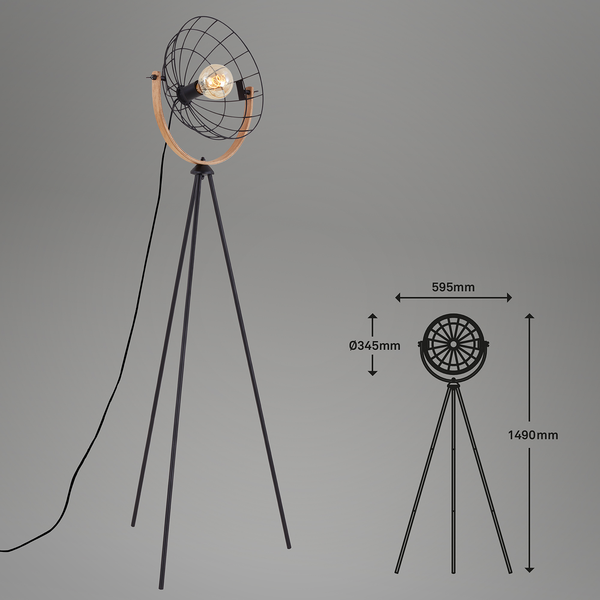 Stehleuchte Mesh - Eisen - 1-flammig