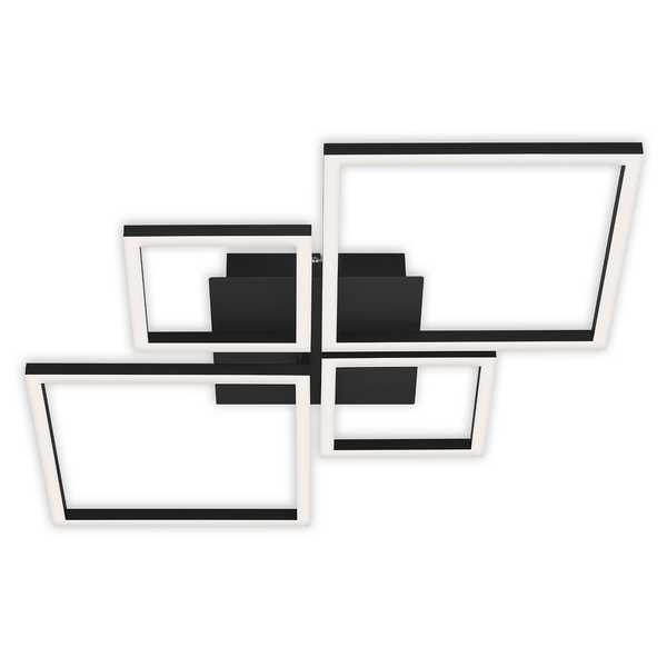 LED-Deckenleuchte Frame V - Polycarbonat / Eisen - 1-flammig