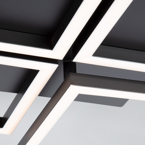 LED-Deckenleuchte Frame V - Polycarbonat / Eisen - 1-flammig