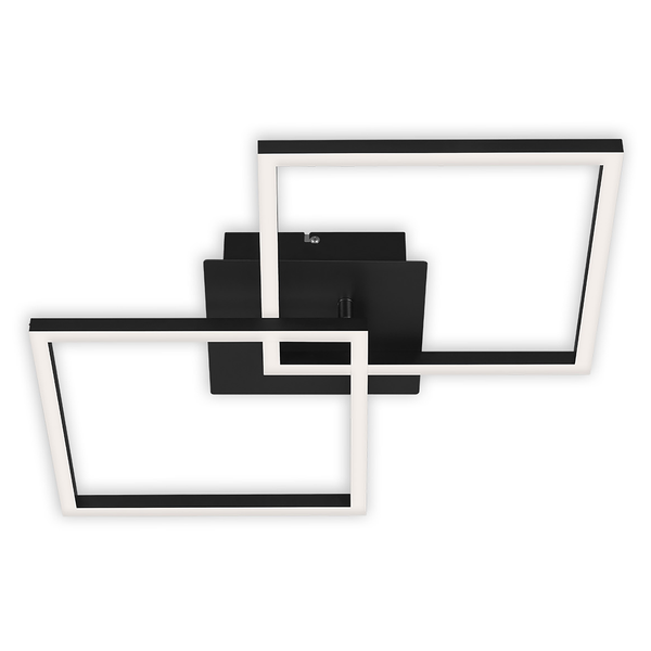 LED-Deckenleuchte Frame VI - Polycarbonat / Eisen - 1-flammig