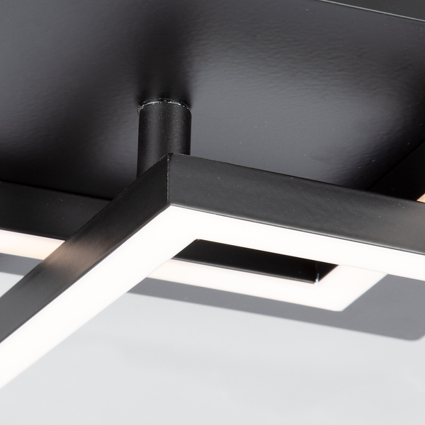 LED-Deckenleuchte Frame VI - Polycarbonat / Eisen - 1-flammig