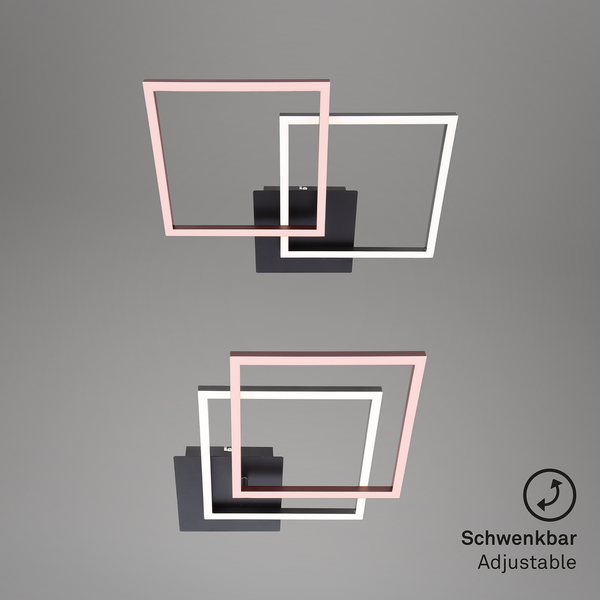 LED-Deckenleuchte Frame VI - Polycarbonat / Eisen - 1-flammig