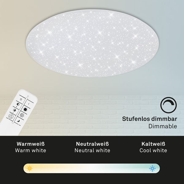 LED-Deckenleuchte Verb - Polycarbonat / Eisen - 1-flammig