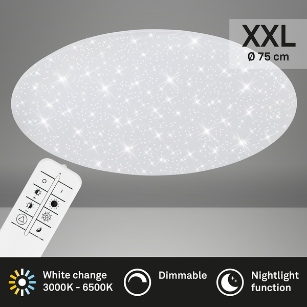 LED-Deckenleuchte Verb - Polycarbonat / Eisen - 1-flammig