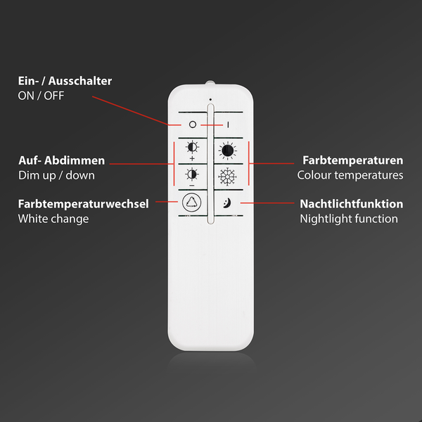 LED-Deckenleuchte Verb - Polycarbonat / Eisen - 1-flammig