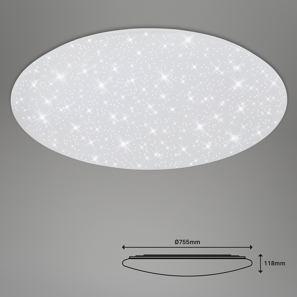 LED-Deckenleuchte Verb - Polycarbonat / Eisen - 1-flammig