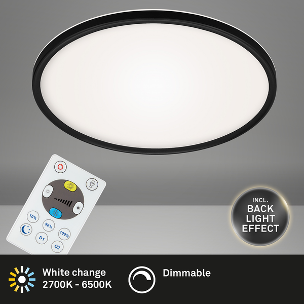 LED-Deckenleuchte Slim III - Polycarbonat - 1-flammig