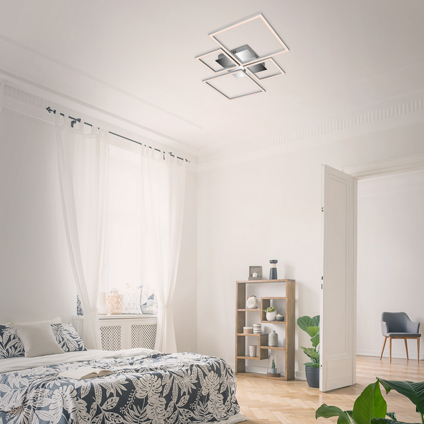 LED-Deckenleuchte Frame XI - Polycarbonat / Eisen - 1-flammig