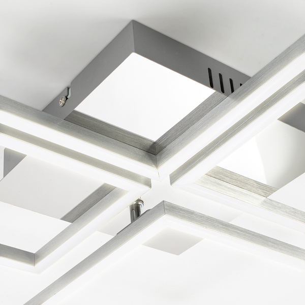 LED-Deckenleuchte Frame XI - Polycarbonat / Eisen - 1-flammig