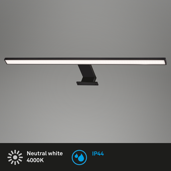 LED-Badleuchte Dun - Polycarbonat / Eisen - 1-flammig - Breite: 60 cm