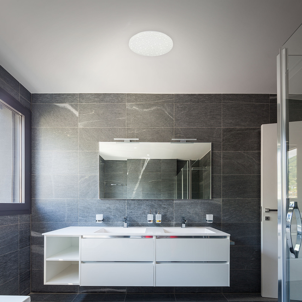 LED-Badleuchte Brili - Polycarbonat / Eisen - 1-flammig