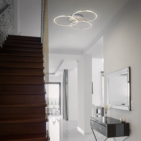 LED-Deckenleuchte Frame XIV - Polycarbonat / Eisen - 1-flammig