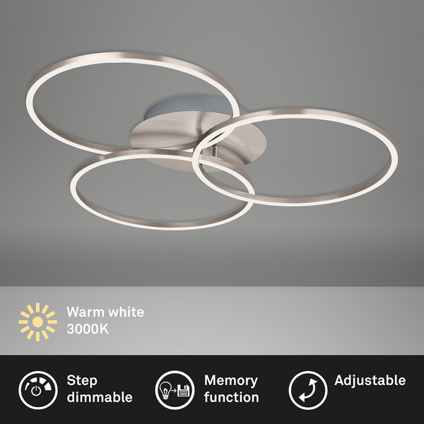 LED-Deckenleuchte Frame XIV - Polycarbonat / Eisen - 1-flammig